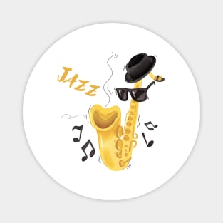 Jazz and Saxophone day Magnet